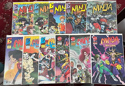Buy Ninja High School - Eternity Comics Issues 1, 2, 3, 4, 5, 6, 7, 8, 9, 10 & 11 • 20£