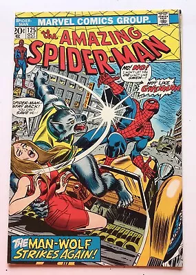 Buy The Amazing Spider-Man #125 - 2nd App Man-Wolf - Oct 1973 - Marvel - Bag/Board • 31.62£