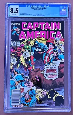 Buy Captain America 352 Cgc Graded 8.5 Black Widow Movie Key Newstand • 221.18£