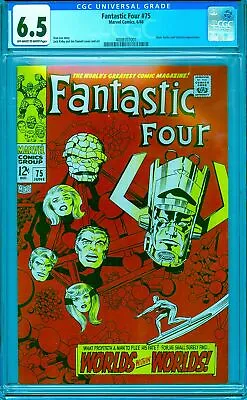 Buy Cgc 6.5 Fantastic Four #75 Silver Surfer & Galactus Cover Ow/white Pages • 112.48£