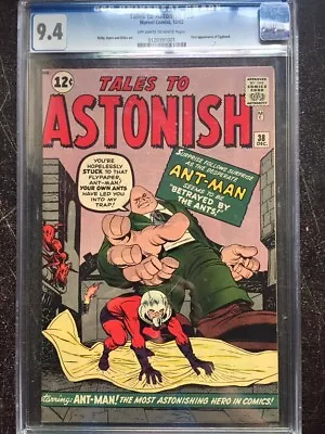 Buy TALES TO ASTONISH #38 CGC NM 9.4; OW-W; 1st App Of Egghead; 4th Ant-Man! • 3,953.93£