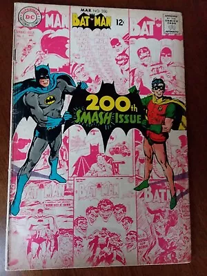 Buy DC Comics Batman # 200 March 1968 Neal Adams Cover VG+ • 44.17£