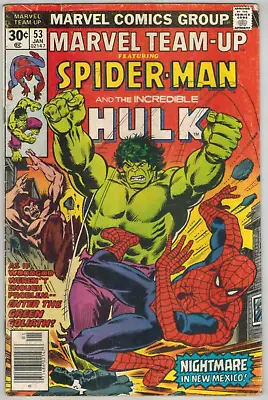 Buy Marvel Team-Up 53  Spider-Man & Hulk!  1st Byrne Uncanny X-Men 1977  VG • 19.68£