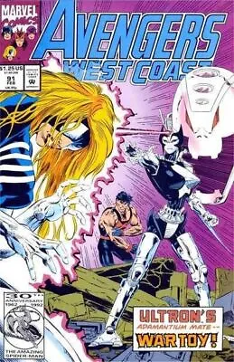 Buy Avengers West Coast (1985) #  91 (7.0-FVF) 1st FULL App. War Toy 1993 • 3.15£