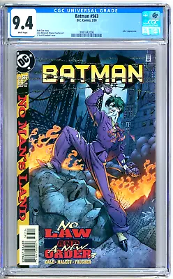 Buy Batman 563 CGC Graded 9.4 NM J Scott Campbell Joker DC Comics 1999 • 39.57£