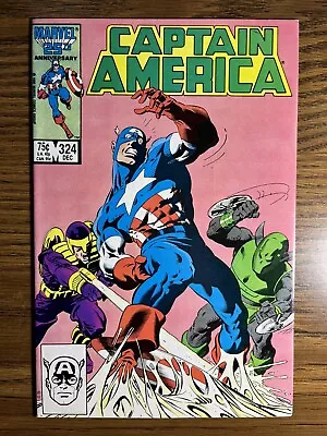 Buy Captain America 324 Direct Edition 1st Cameo App Of Slug Marvel Comics 1986 • 3.57£