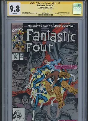 Buy Fantastic Four #347 1990 CGC Signature Series 9.8(Signed By Artist Arthur Adams) • 170.30£