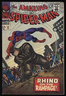 Buy Amazing Spider-Man #43 VG/FN 5.0 1st Full App. Mary Jane! John Romita Sr Cover! • 107.52£