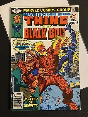 Buy Marvel Two In One Annual # 4. 1st Series. The Thing & Black Bolt. • 7.95£