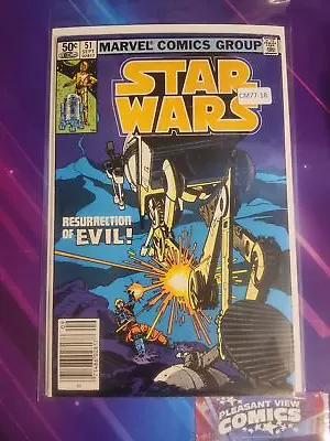 Buy Star Wars #51 Vol. 1 High Grade Newsstand Marvel Comic Book Cm77-18 • 11.98£