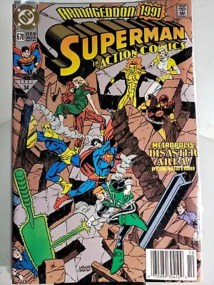 Buy Superman In Action Comics #670  Oct 1991 DC COMICS Metropolis Disaster Area! • 5.91£