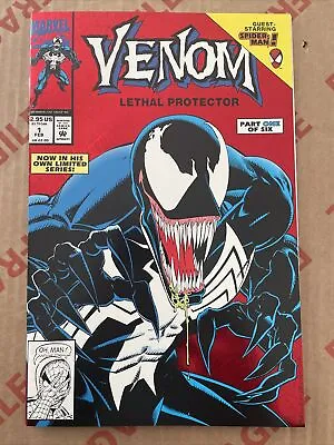 Buy Venom Lethal Protector #1 (1993) Key 1st Solo Title/ Red Holographx NM • 41.99£