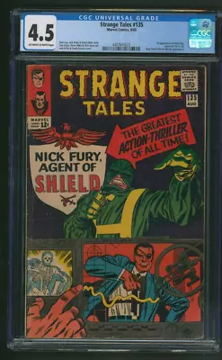 Buy Strange Tales #135 CGC 4.5 1st App Nick Fury Marvel Comics 1965 • 102.74£