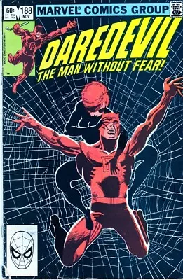 Buy DAREDEVIL # 188 (1982 Marvel) FRANK MILLER And KLAUS JANSON! Good Condition! • 7.97£