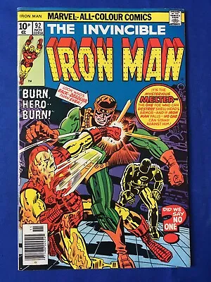 Buy Iron Man #92 VFN (8.0) MARVEL ( Vol 1 1976) (2) • 10£