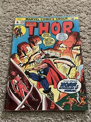 Buy THE MIGHTY THOR #215 Marvel Comics 1973 UK Price Very Good Condition • 8£