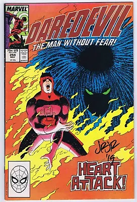 Buy Daredevil #254 FN+ Signed W/COA John Romita Jr. 1st App Typhoid Mary 1988 Marvel • 112.76£