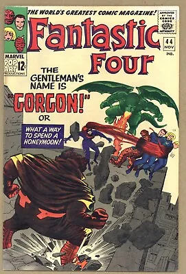Buy Fantastic Four 44 (FVF) 1st App Gorgon! Stan Lee, Jack Kirby 1965 Marvel W401 • 82.07£