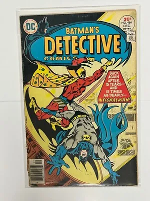 Buy DETECTIVE COMICS #466 1st App Modern Day Signalman DC 1977 BATMAN | Combined Shi • 5.54£