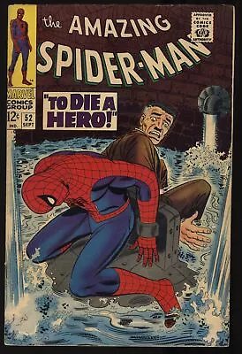 Buy Amazing Spider-Man #52 FN+ 6.5 3rd Appearance Kingpin! Romita Cover! Marvel 1967 • 71.16£