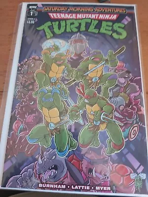Buy Teenage Mutant Ninja Turtles Saturday Morning Adventures 1 2022 Cover A Idw Tmnt • 10£