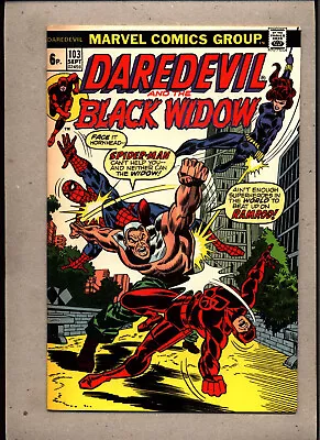 Buy Daredevil & The Black Widow #103_september 1973_very Fine+_spider-man_ramrod_uk! • 0.99£
