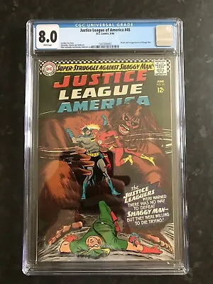 Buy Justice League Of America #45 1st Appearance Of Shaggy Man • 99.99£