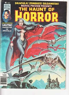Buy HAUNT OF  HORROR 12   MARVEL COMIC Magazine 1st Lilith Draculas Daughter 1977 • 47.80£