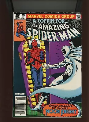 Buy (1981) The Amazing Spider-Man #220: BRONZE AGE! KEY! WITH MOON KNIGHT! (8.5) • 16.70£