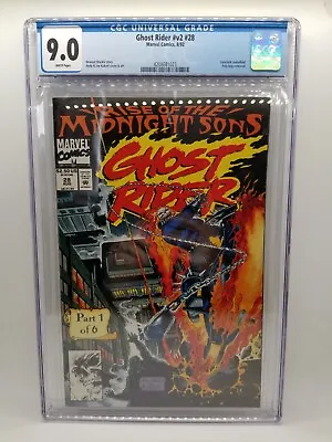 Buy Marvel Comics Ghost Rider #28 CGC 9.0 1st App Of Lilith Midnight Sons • 74.80£