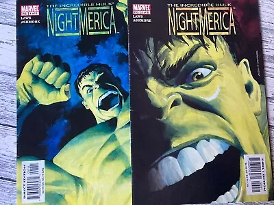 Buy The Incredible Hulk: Night Merica No.1  And No.2 (of 6) August 2003 Marvel • 3£