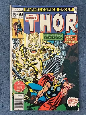 Buy Thor #263 Newsstand 1977 Marvel Comic Book Odin Force John Buscema Cover VG+ • 2.23£