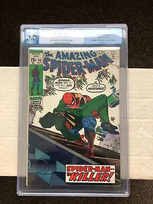Buy Amazing Spider-Man 90 PGX 5.5 (1970) Death Of Captain Stacy. Doctor Octopus Cgc • 69.99£