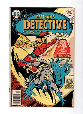 Buy Detective Comics #466 1976 DC Comics Batman Signalman Ernie Chan Cover GD/VG • 7.91£