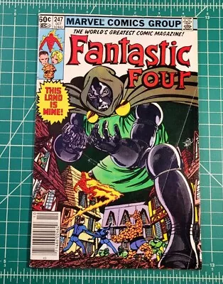 Buy Fantastic Four #247 (1982) Marvel Comics John Byrne Newsstand Doom Cover VG/FN • 11.06£