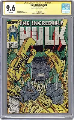 Buy Incredible Hulk #343 CGC 9.6 SS McFarlane 1988 4164245001 • 224.44£