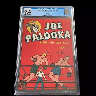 Buy Joe Palooka Fights His Way Back #nn CGC 9.4 1945 Comic Giveaway Harvey File Copy • 559.44£