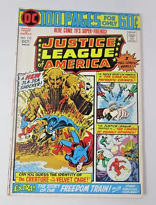 Buy Justice League Of America 113 1974 [G/VG] 1st Sandy Golden Boy Sandman DC Bronze • 9.48£