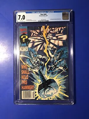 Buy Mighty Thor 459 CGC 7.0 Newsstand 1st Appearance Thunderstrike Marvel Comic 1993 • 37.32£