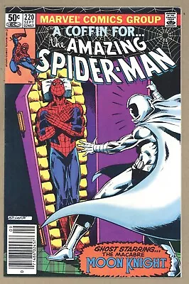 Buy Amazing Spider-Man 220 (VF) Moon Knight! Maggia Aunt May 1981 Marvel Comics X876 • 15.80£