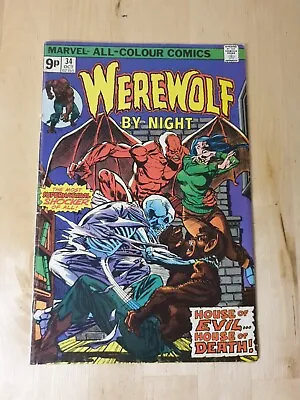 Buy Werewolf By Night Volume 1 #34 Cover A First Printing Bronze Age Marvel 1975 • 7.99£
