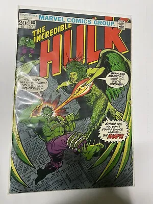 Buy The Incredible Hulk #168 (1973)- 1st Appearance Harpy Marvel HOT Immortal  • 32.13£