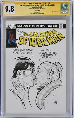 Buy Amazing Spider-Man: Facsimile #238 2022 FRANK CHO SKETCH COVER CGC 9.8 • 1,581.22£