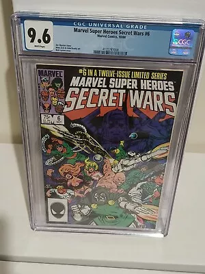 Buy Marvel Super Heroes Secret Wars #6 Bob Layton Cover Art CGC 9.6 • 100£