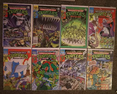 Buy Teenage Mutant Ninja Turtles Adventures Issue 1-6 8 10 VF+ 1989 Run Lot • 51.39£