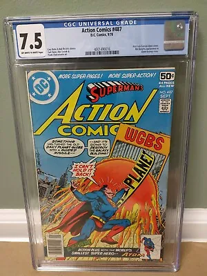 Buy Action Comics #487 CGC 7.5  Superman DC Comics  1978 **FREE SHIPPING** 🇺🇸🇺🇸 • 38.86£