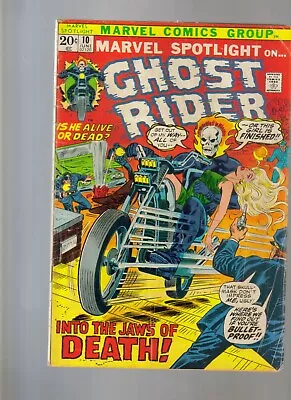 Buy Marvel Spotlight # 10 Vgd+ Ghost Rider & Witch Woman   1973 Bagged & Boarded • 15.02£