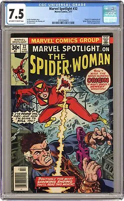 Buy Marvel Spotlight #32 CGC 7.5 1977 3751034003 1st App. And Origin Spider-Woman • 182.72£