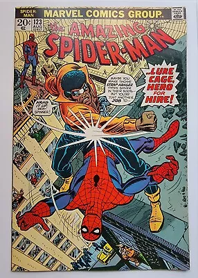 Buy Amazing Spider-Man #123 NM-NM Gwen Stacy Funeral, Luke Cage App. 1973 High Grade • 257.33£