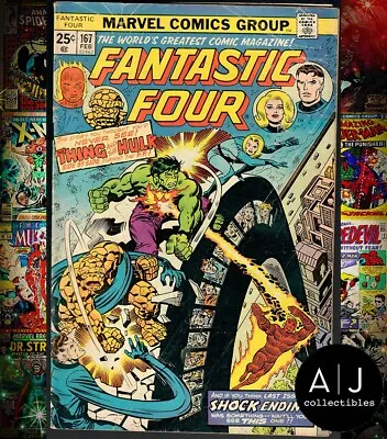 Buy Fantastic Four #167 VG- 3.5 1976 Low Grade • 3.17£